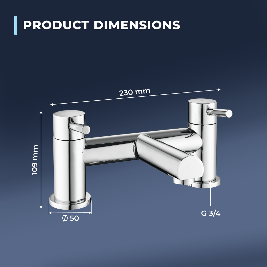 Delta Round Bath Filler Mixer Tap