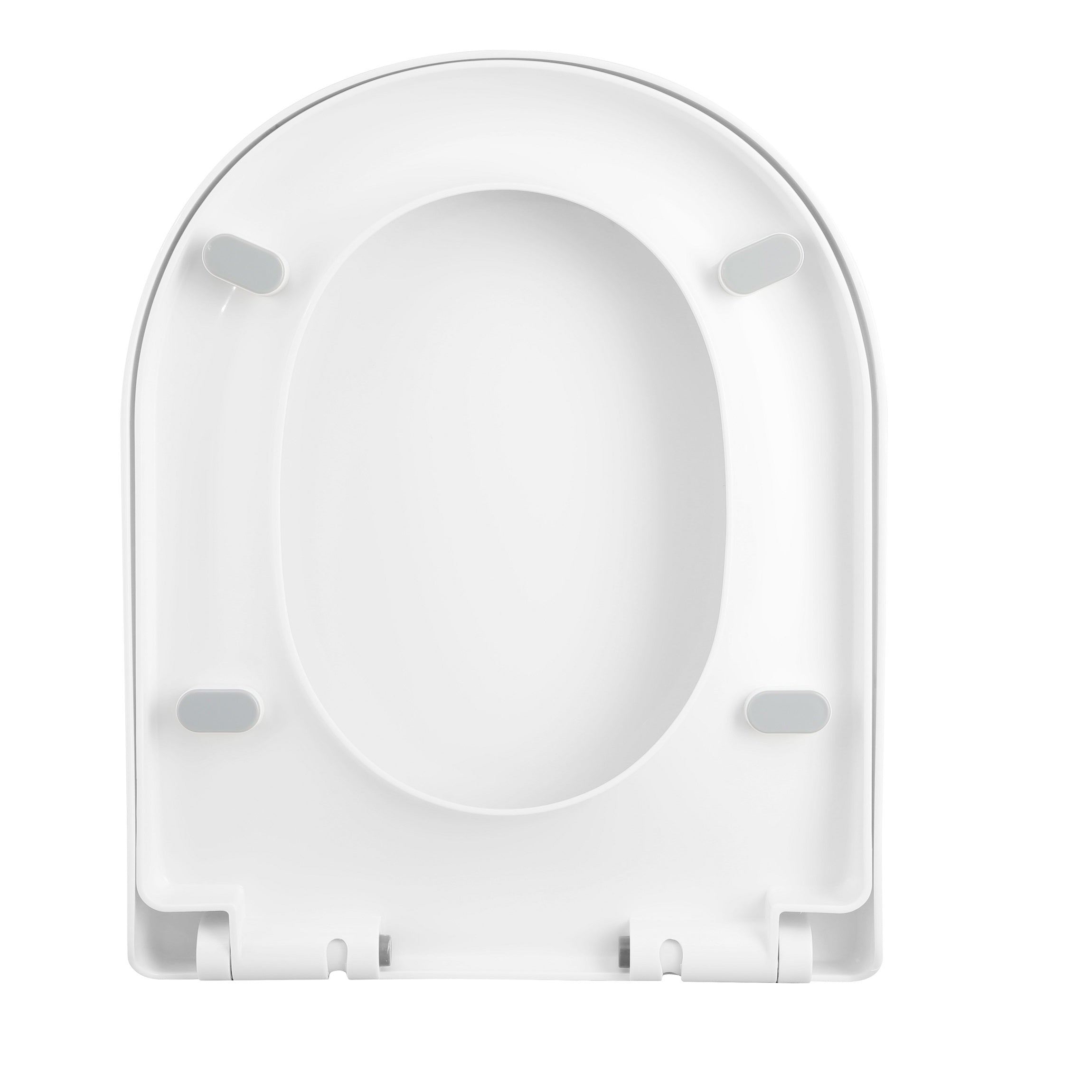 Loire D Shape Soft Close Toilet Seat - White