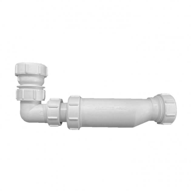 Forest In-line One Way Waste Trap For Furniture Basins - White
