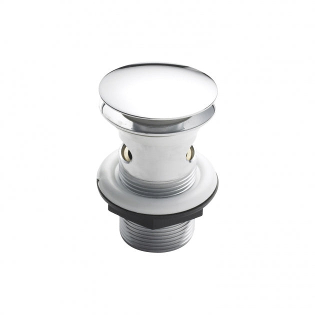 Forest Slotted Push Button Basin Waste - Chrome