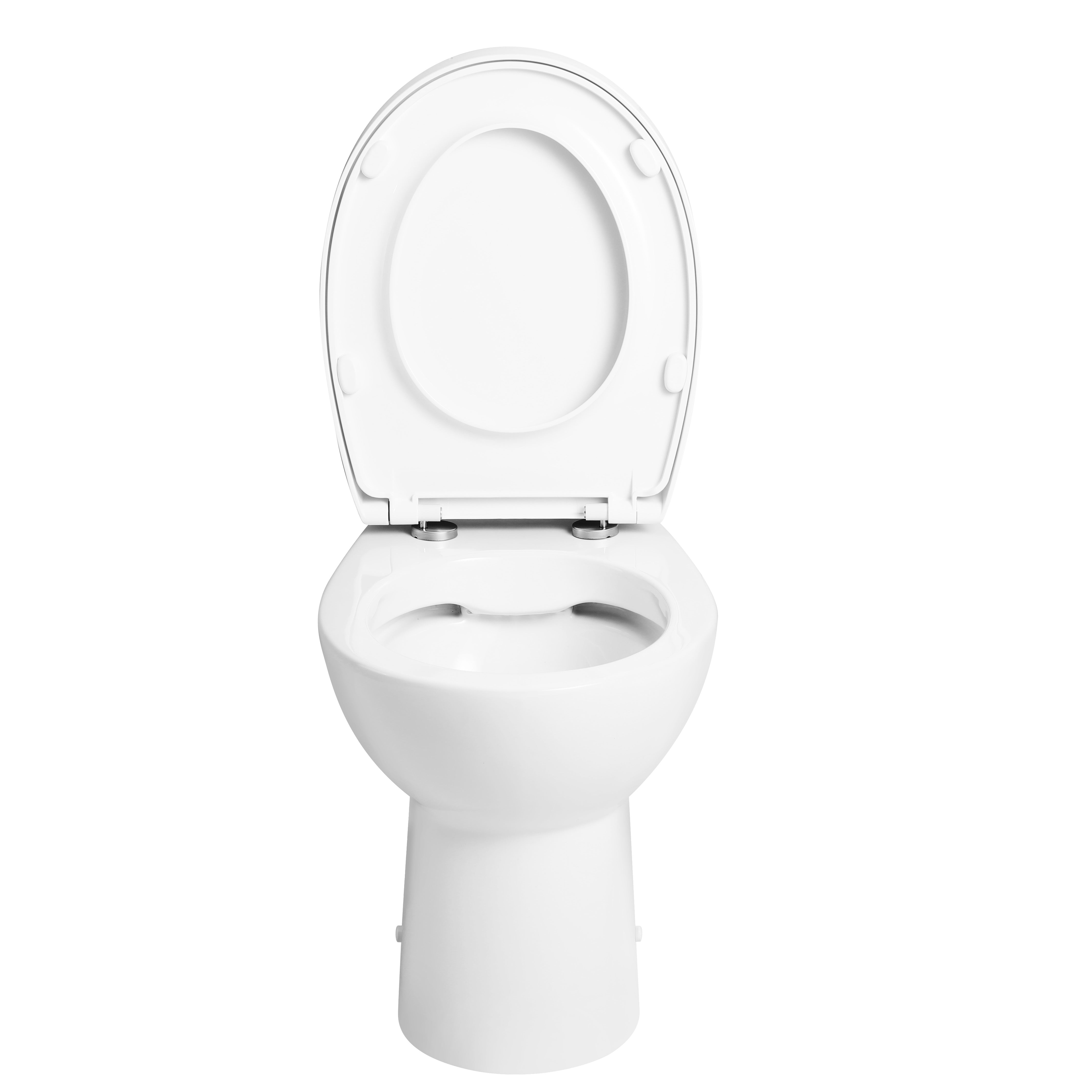 Basics Rimless Back to Wall Toilet with Soft Close Seat - White