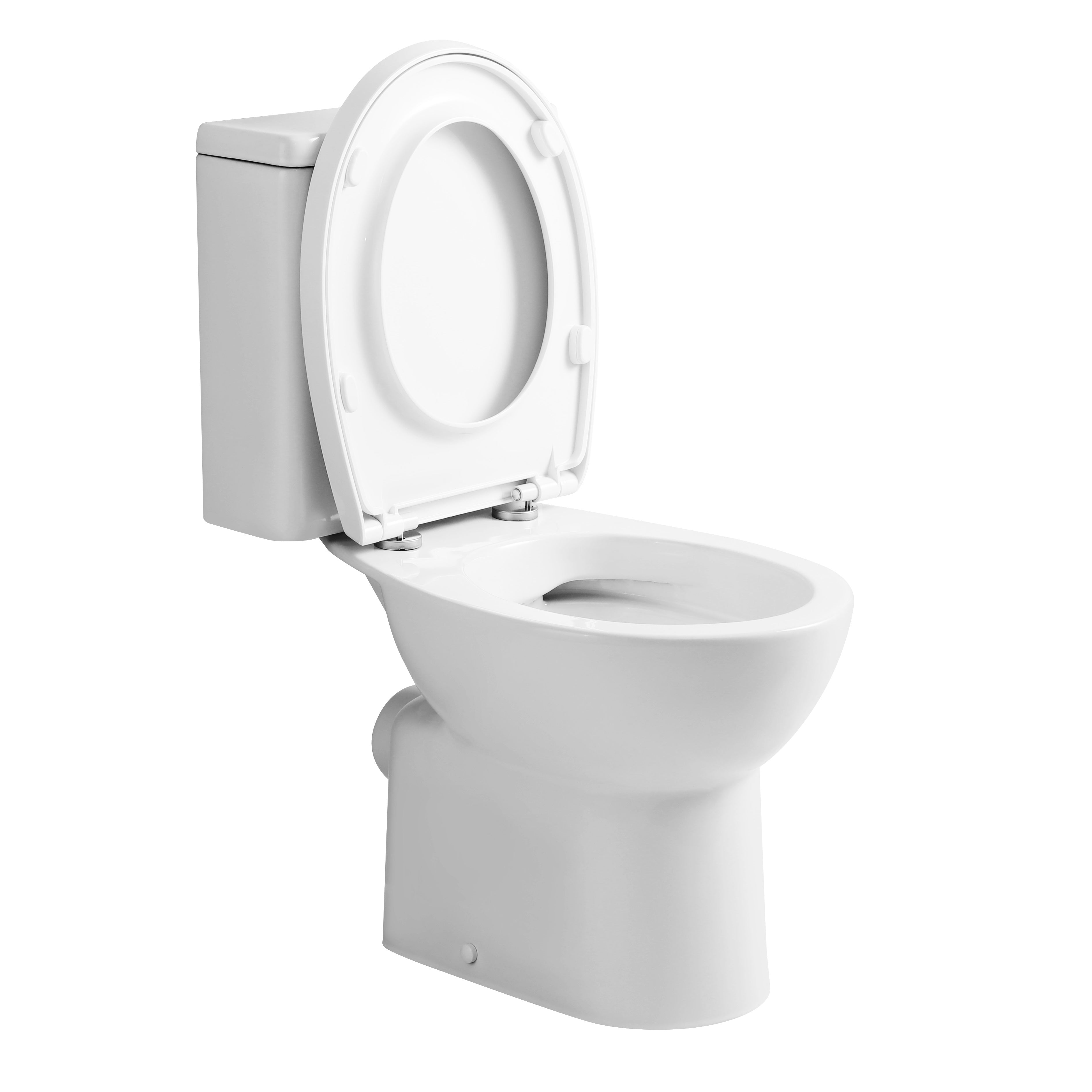 Echo Rimless Close Coupled Toilet With Cistern & Seat - White