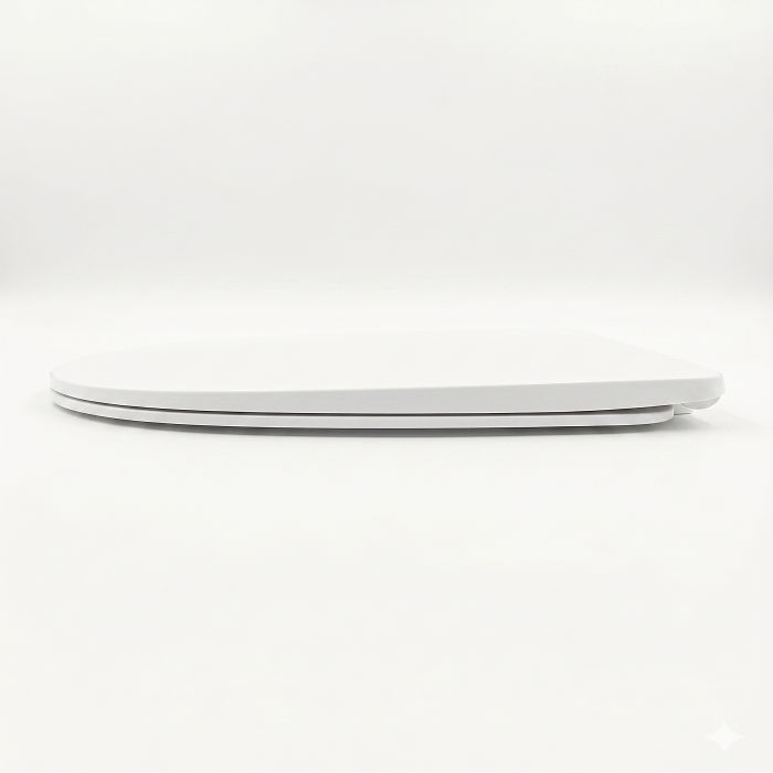 Basics Modern Round UF soft close Toilet seat - White