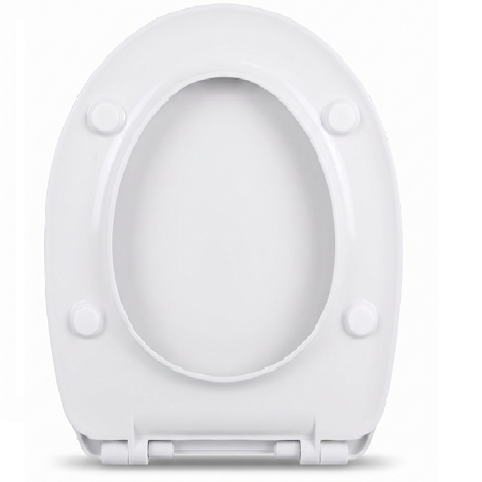 Basics Modern Round UF soft close Toilet seat - White