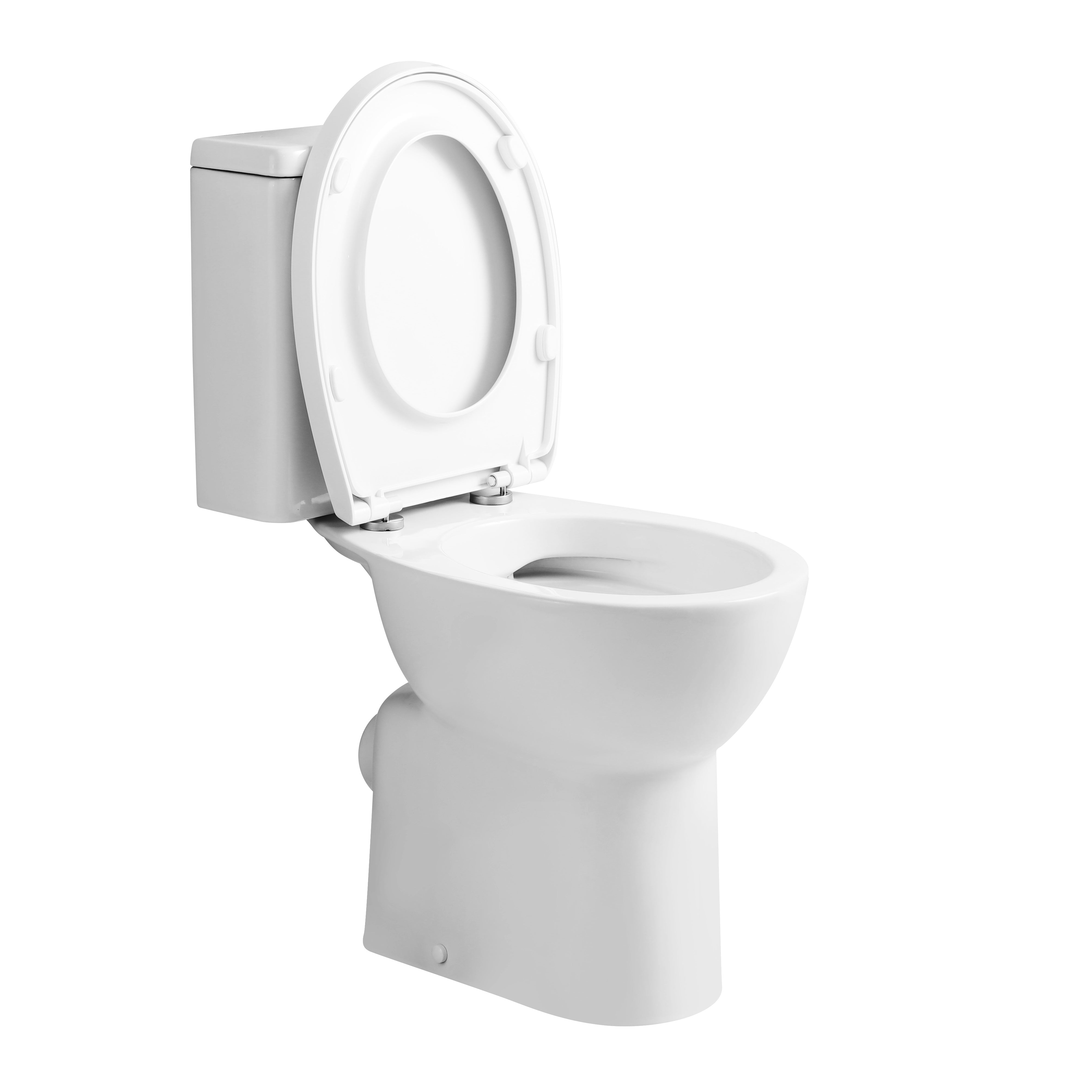 Echo Rimless Comfort Height Close Coupled Toilet With Cistern & Seat - White
