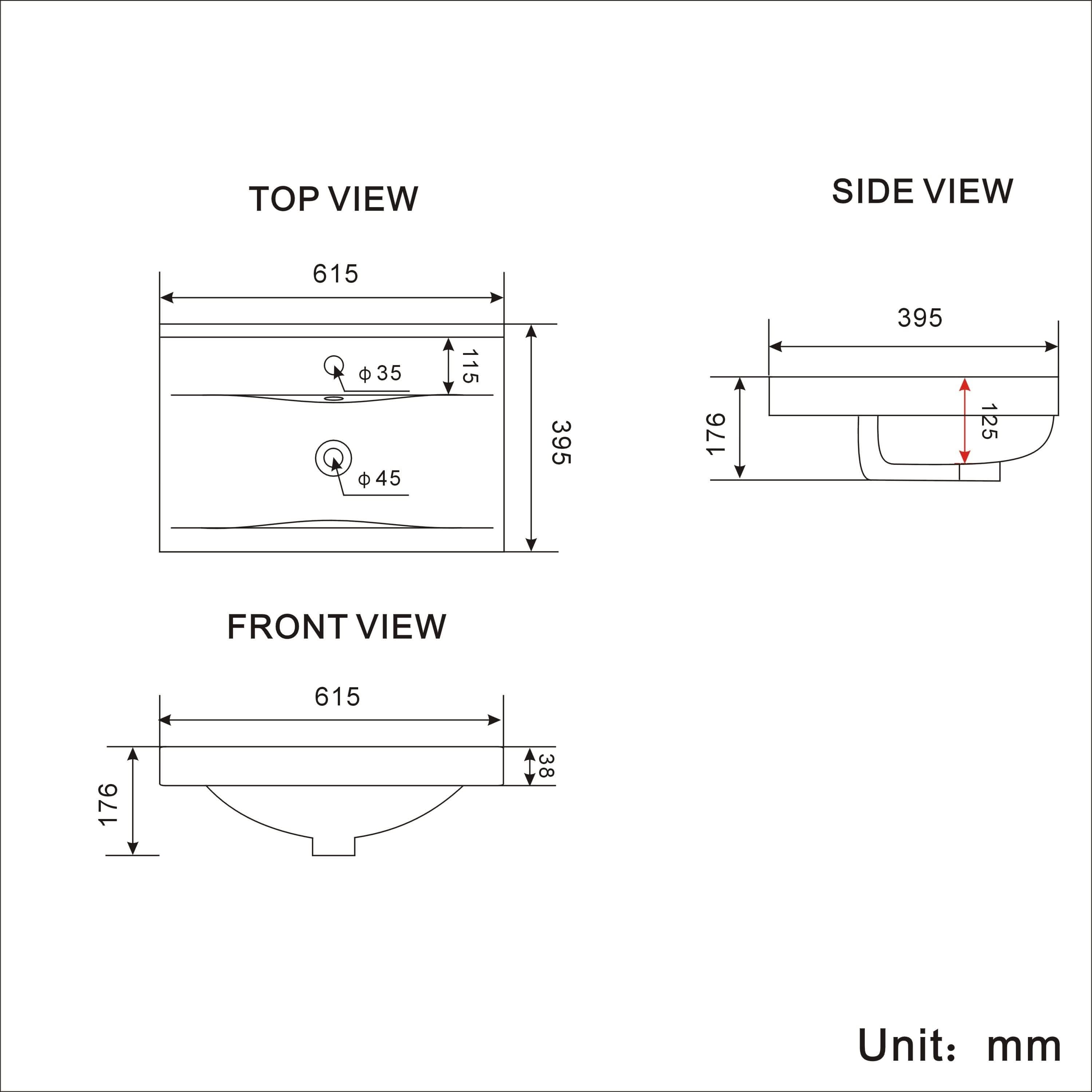 Venus Floor Standing Vanity Unit and Mid-Edge Basin - White