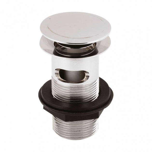 Forest Slotted Push Button Basin Waste - Chrome
