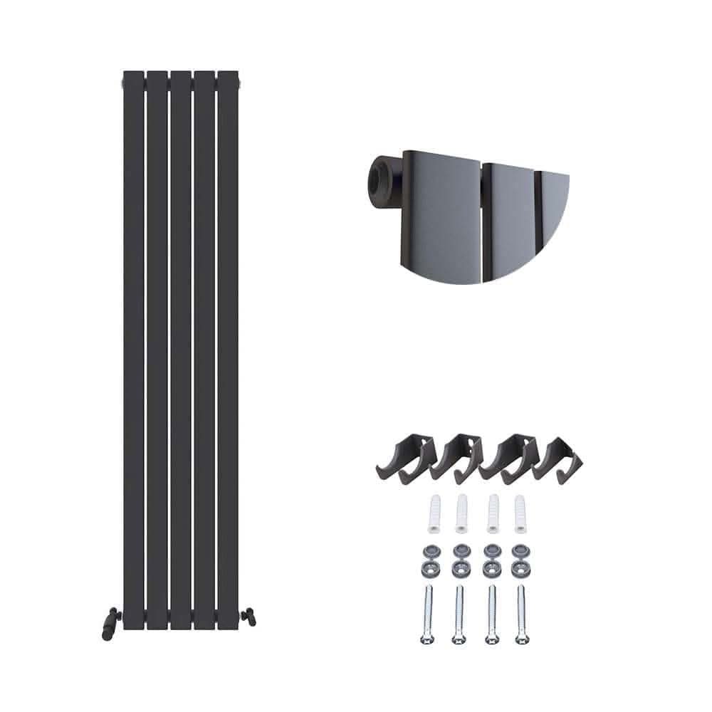 iBathUK Apex Vertical Single Slim Flat Panel Radiator, Designer Radiators, Slim Radiator