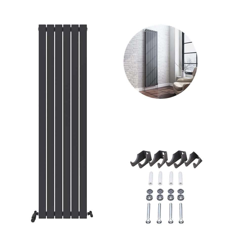 iBathUK Apex Vertical Single Slim Flat Panel Radiator, Designer Radiators, Slim Radiator