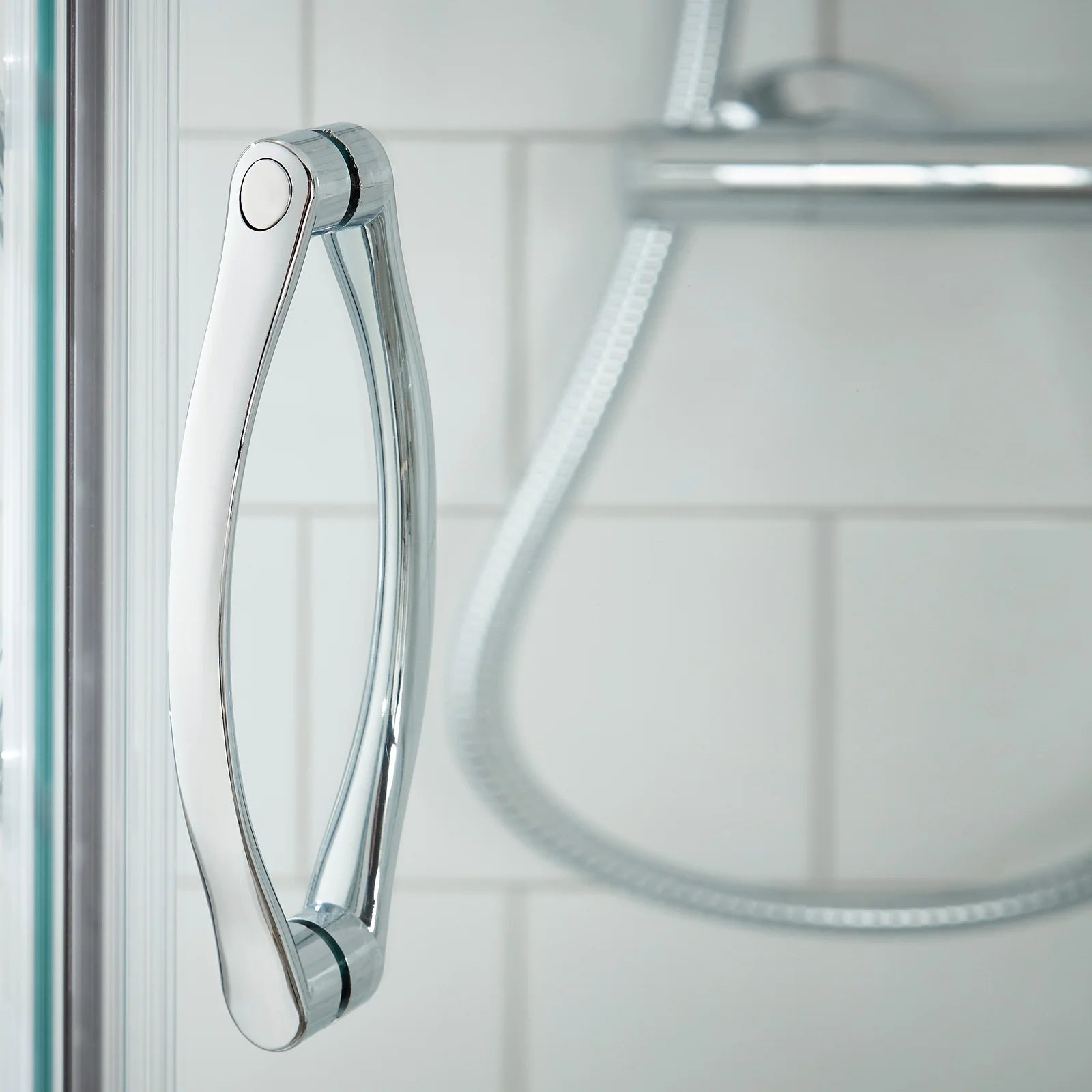 Foundry 5mm Glass Sliding Shower Door - Chrome