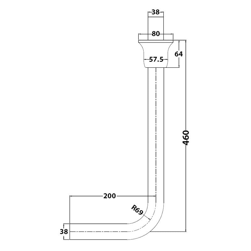 Siera Traditional Low Level Toilet Flush Pipe Pack