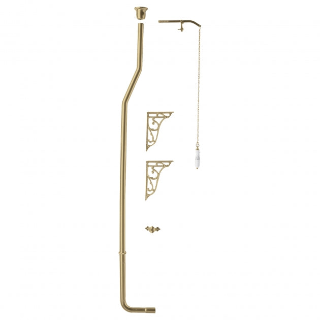 Siera Traditional High Level Toilet Flush Pipe Pack With Flush Pull Handle