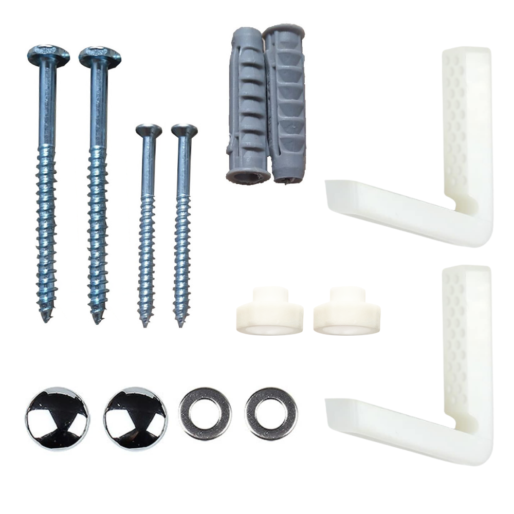 Rio Modern Floor Fixing Kit - Chrome