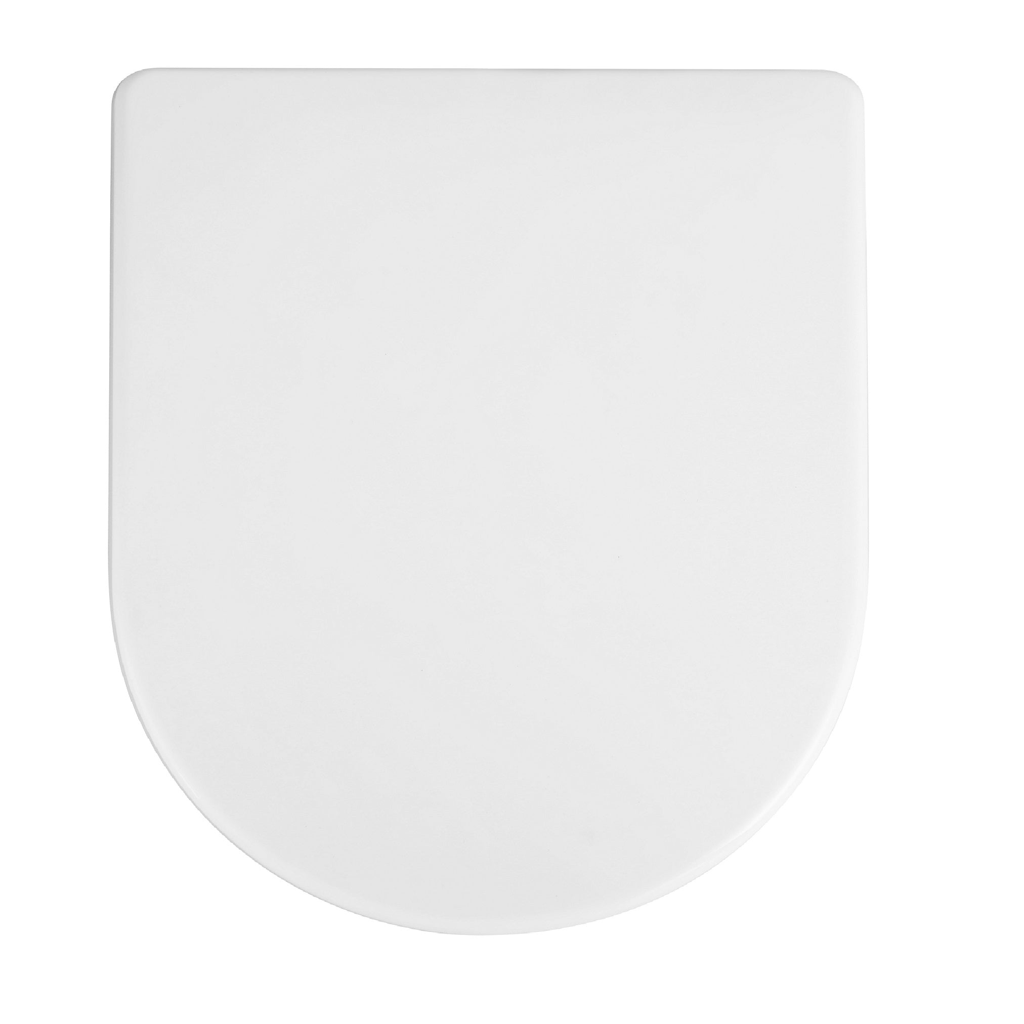 Fidenza D-shaped Soft Close Toilet Seat - White