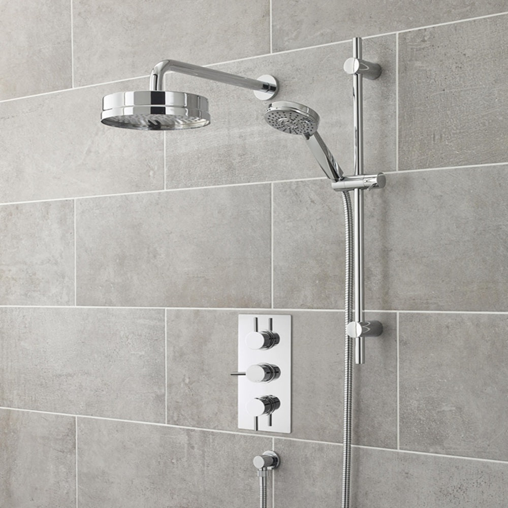 Clifton 8 Inch Fixed Shower Head - 200mm - Chrome
