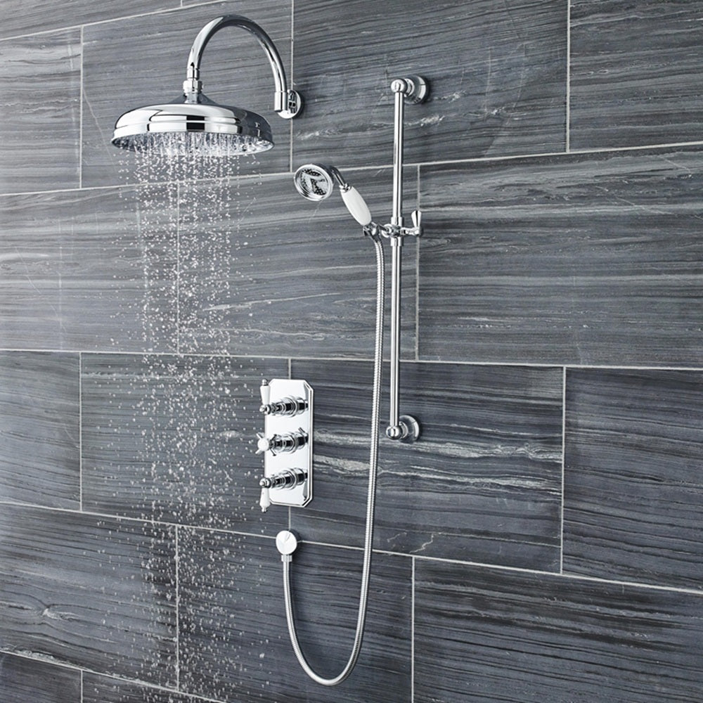 Clifton Fixed Shower Head - 300mm - Chrome