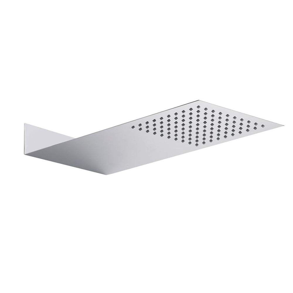 Clifton Thin Fixed Shower Head - 200mm x 430mm - Chrome