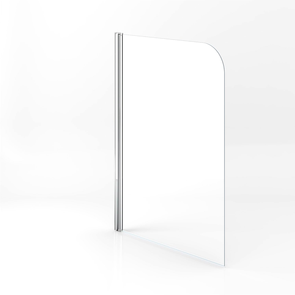 Luxur 6mm Glass Modern Pivot Bath Screen - 1400mm x 1000mm