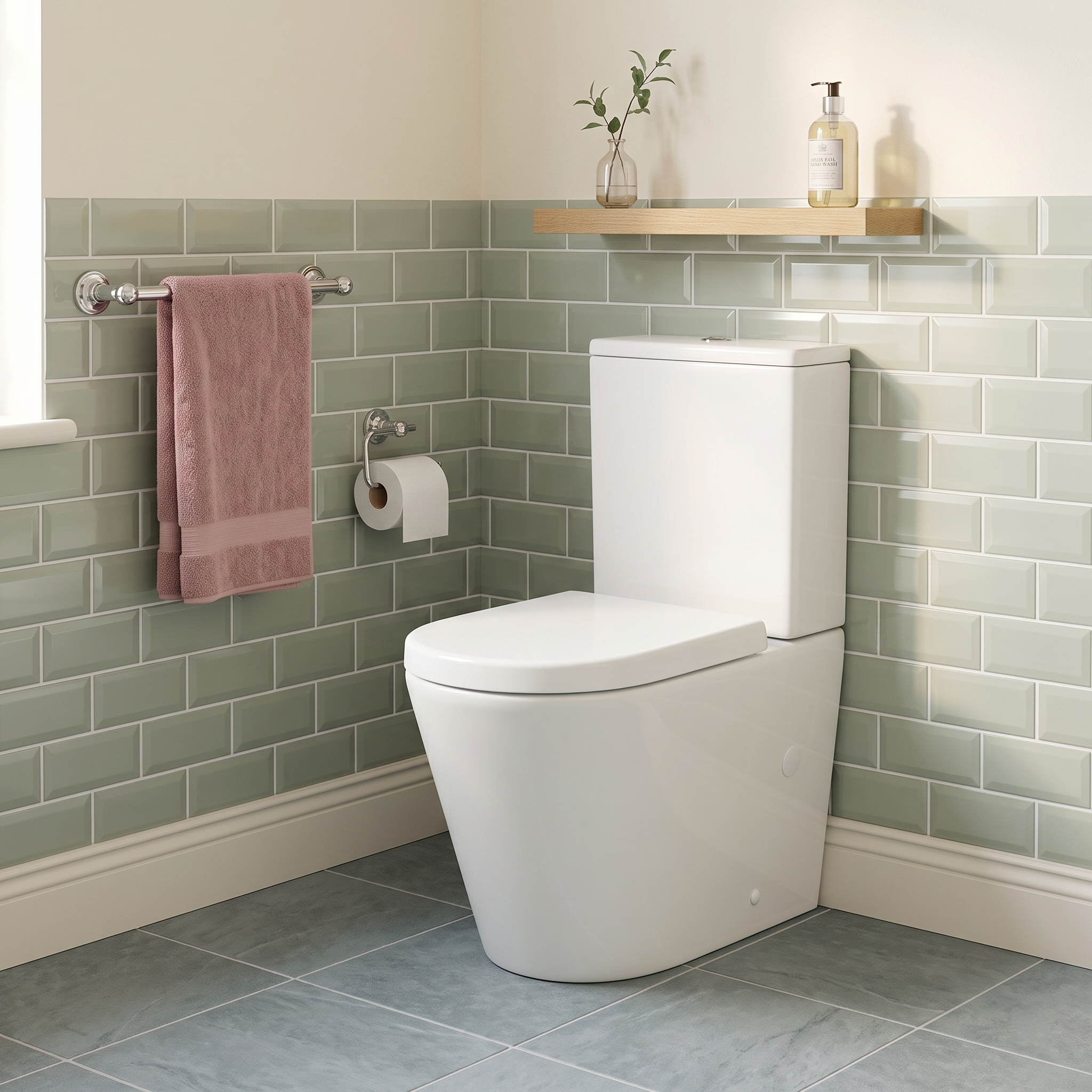 Fidenza Rimless Close Coupled Toilet with Soft Close Seat & Cistern - White