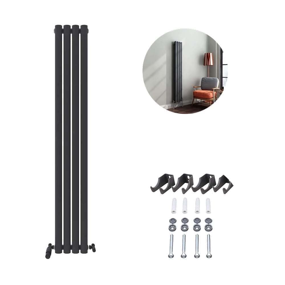 Princia Vertical Oval Single Panel Radiator