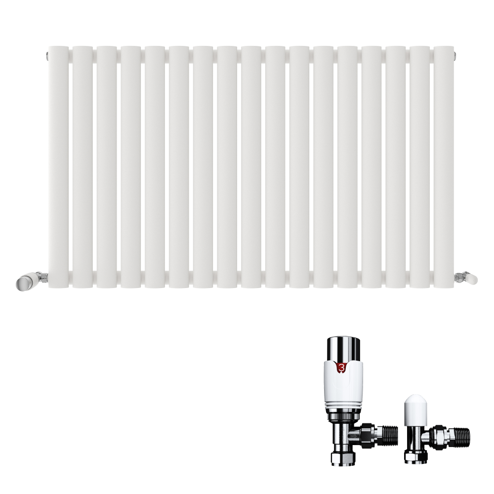 iBathUK Strata Vertical Radiators, Single Oval Panel Radiator Anthracite , Designer Radiators, Single Panel Radiators