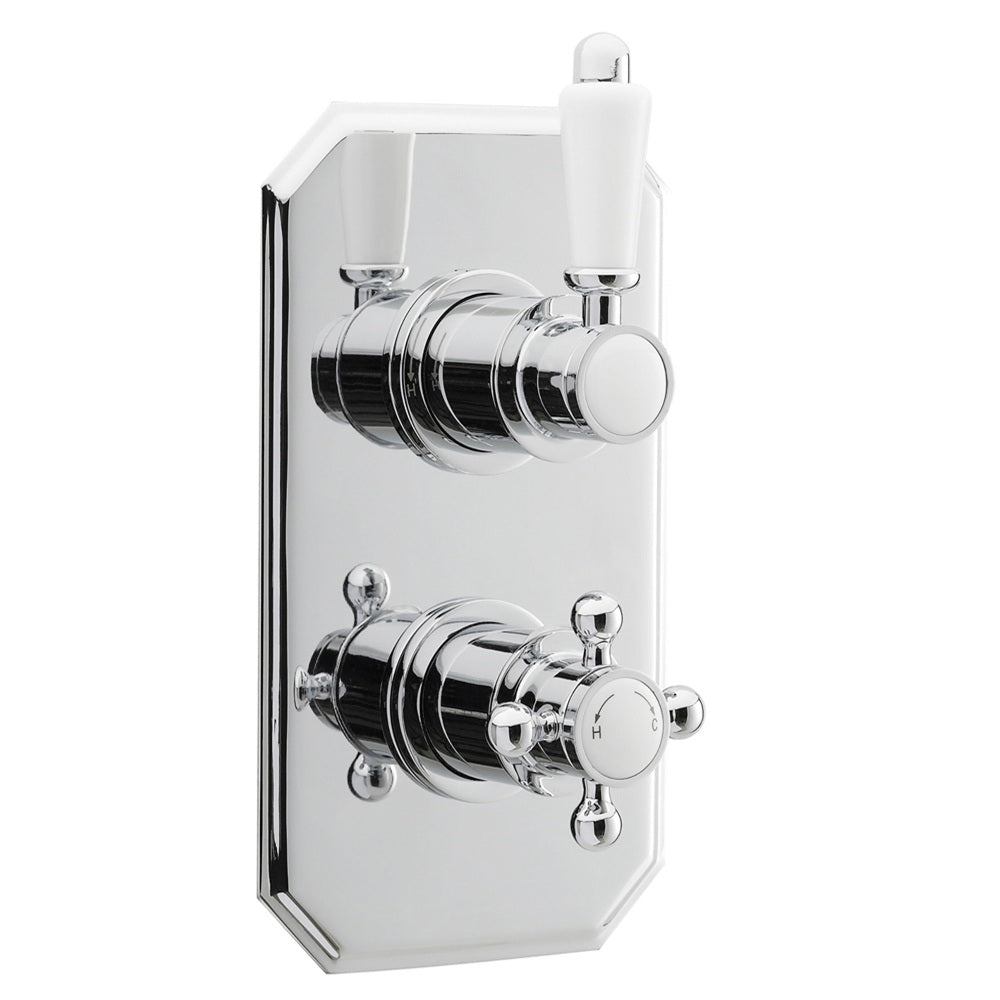Period Thermostatic 1 Outlet Concealed Shower Valve - Chrome