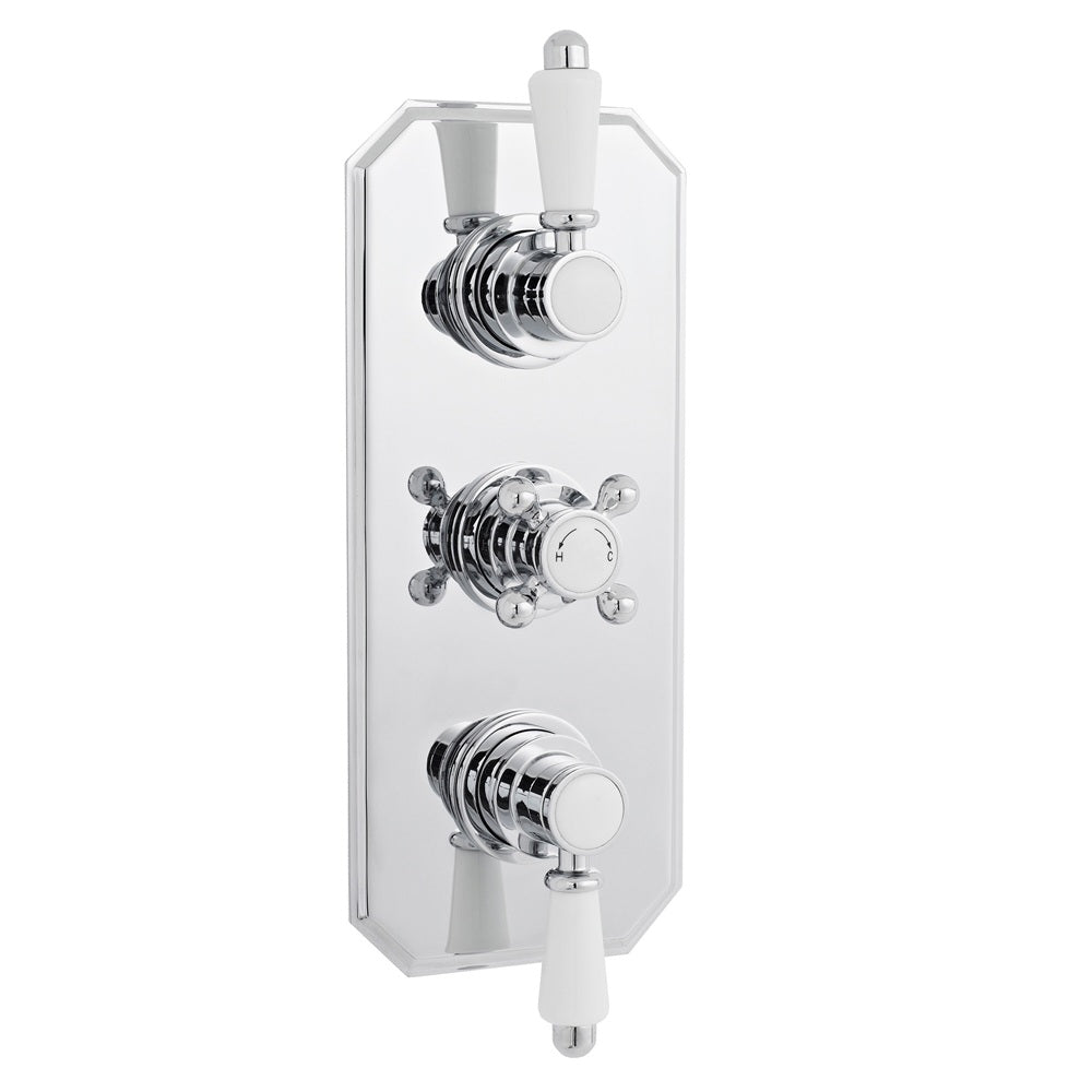 Classique Thermostatic 2 Outlet Concealed Shower Valve - Chrome