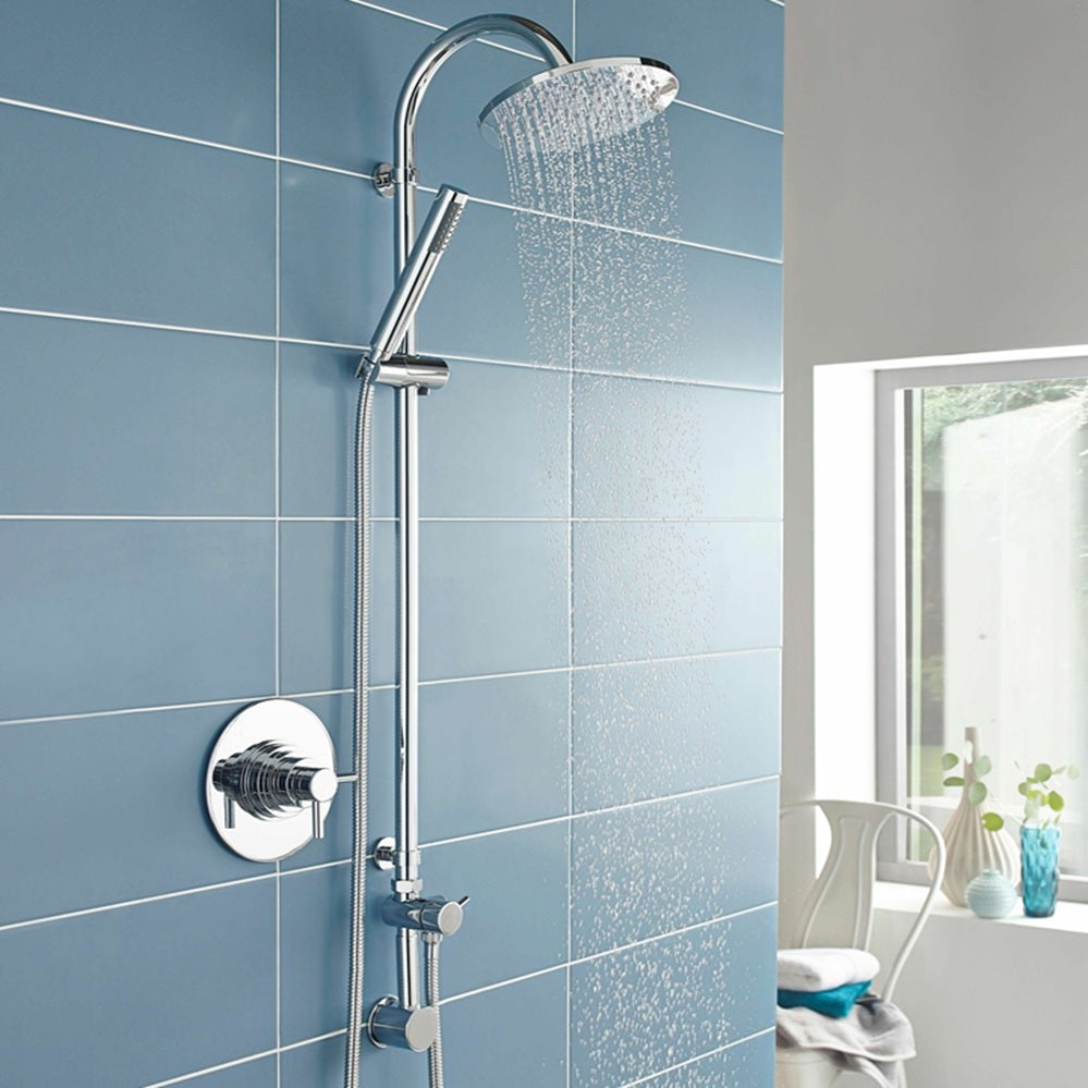 Cave 1 Outlet Thermostatic Concealed Shower Valve - Chrome