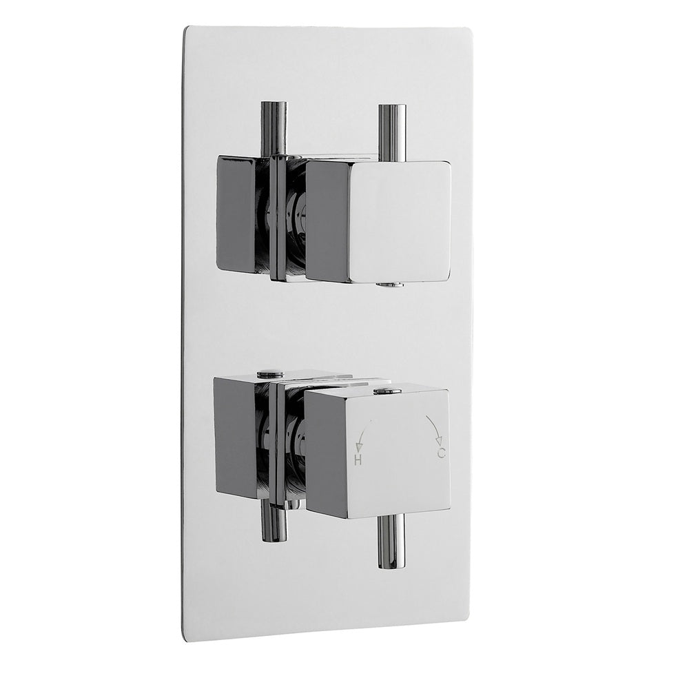 Knurl 1 Outlet Concealed Shower Valve - Chrome