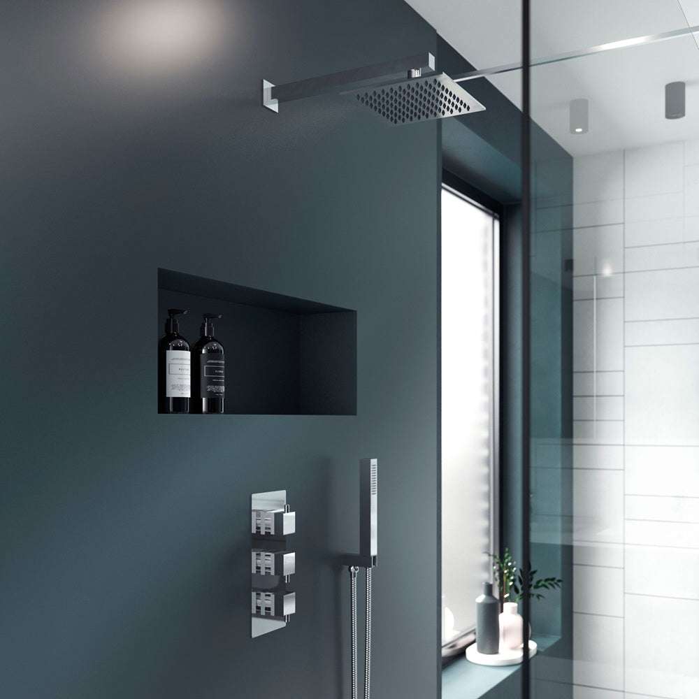 Knurl Series L Concealed Shower Valve - Chrome