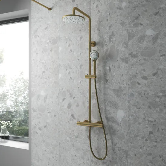 Omega Thermostatic Bar Dual Shower Valve - 1245mm