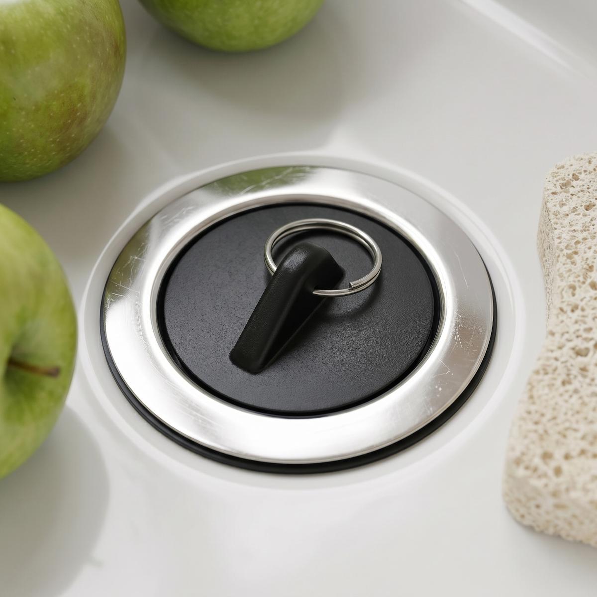 Rene Cleaner Sink Waste & Plug - Chrome/Black