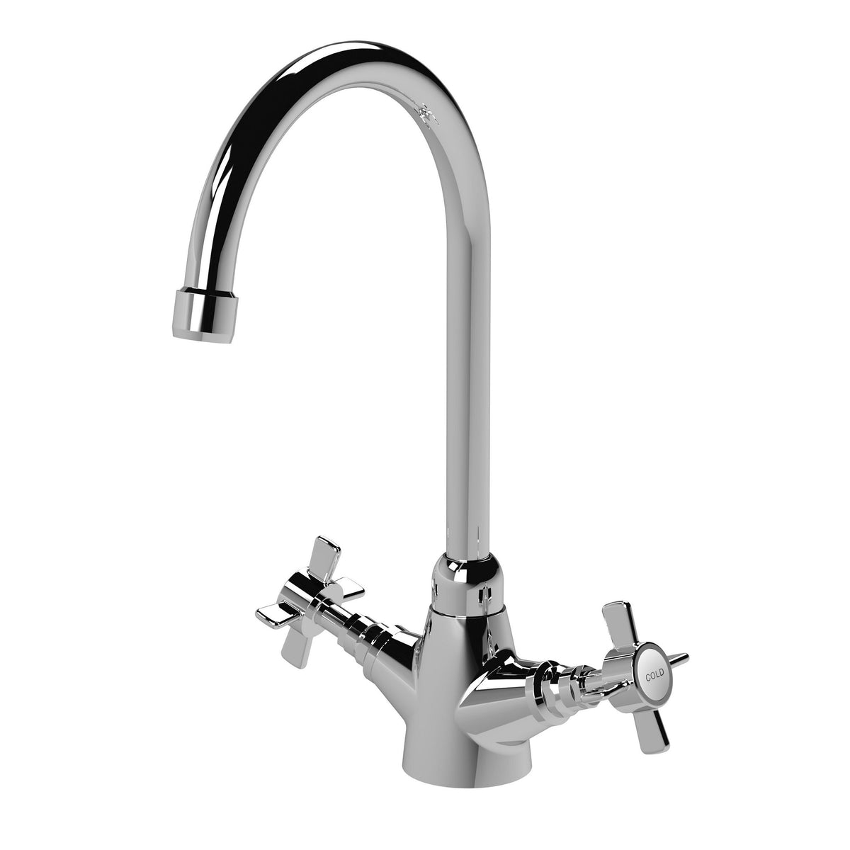 Astor Traditional Mono Dual Handle Kitchen Sink Mixer Tap