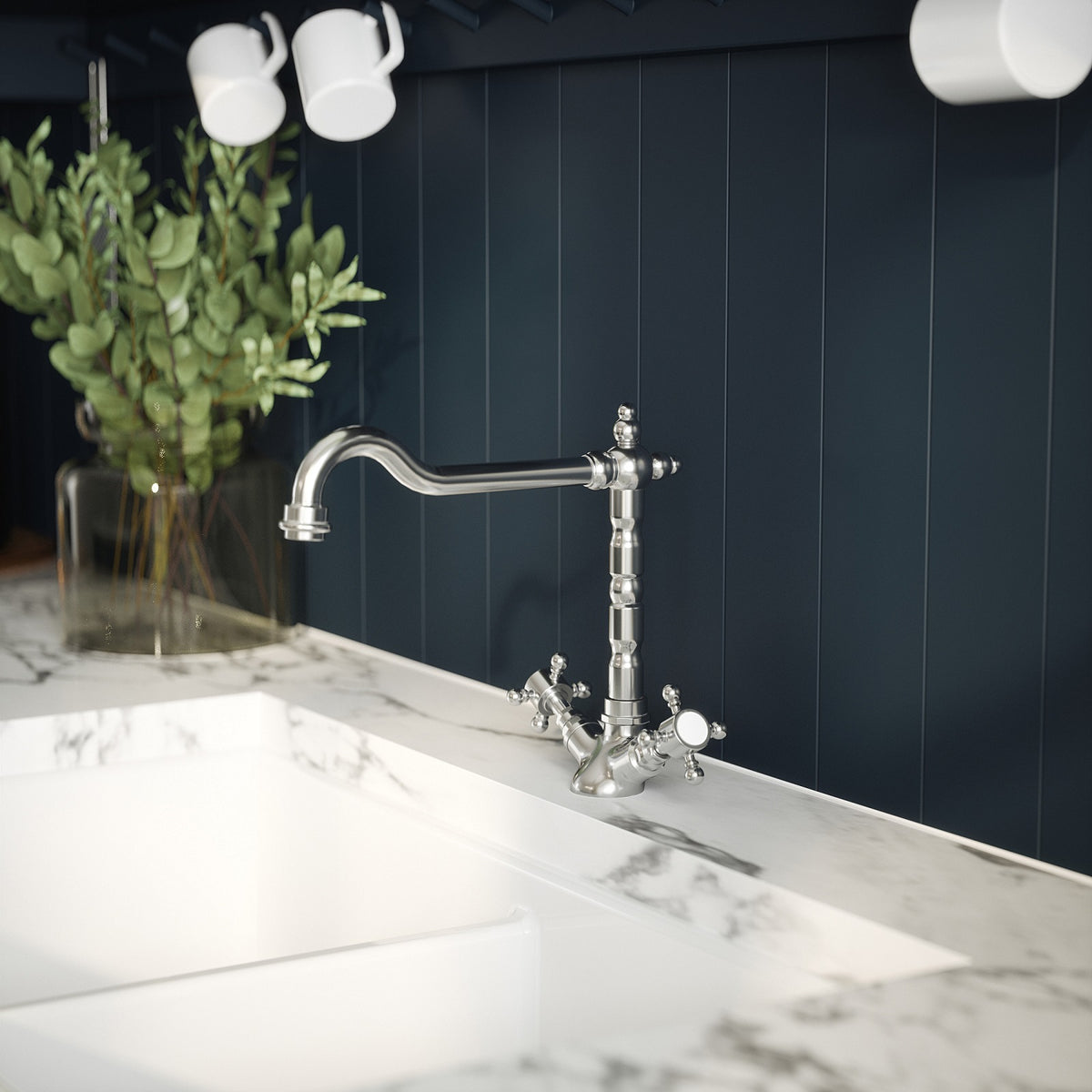 Tokyo Mono Dual Handle Kitchen Sink Mixer Tap