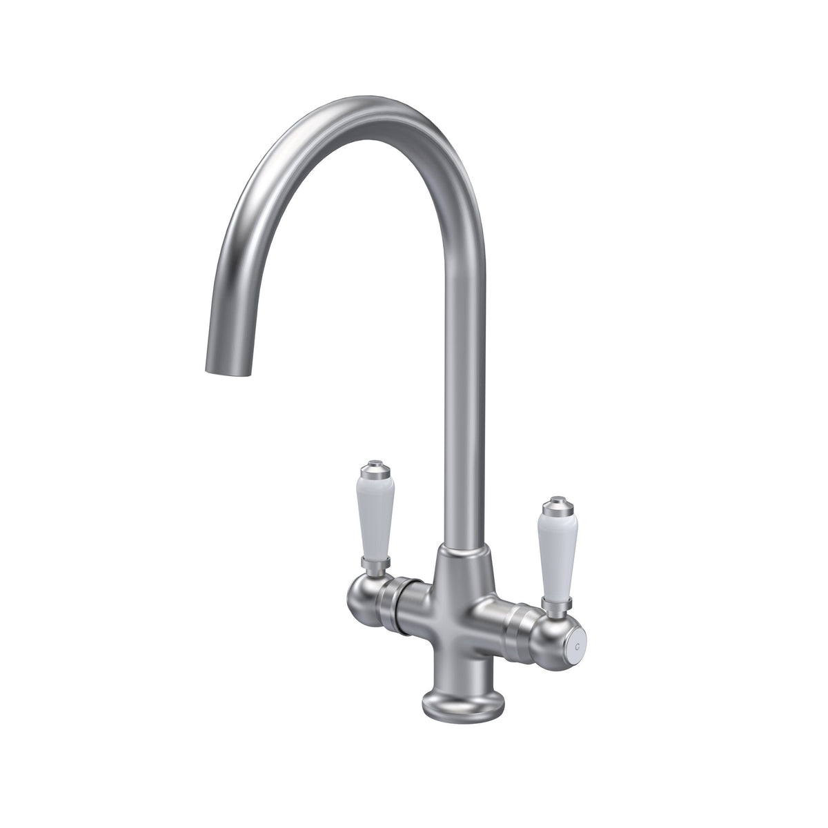 Radio Traditional Mono Dual Handle Kitchen Sink Mixer Tap