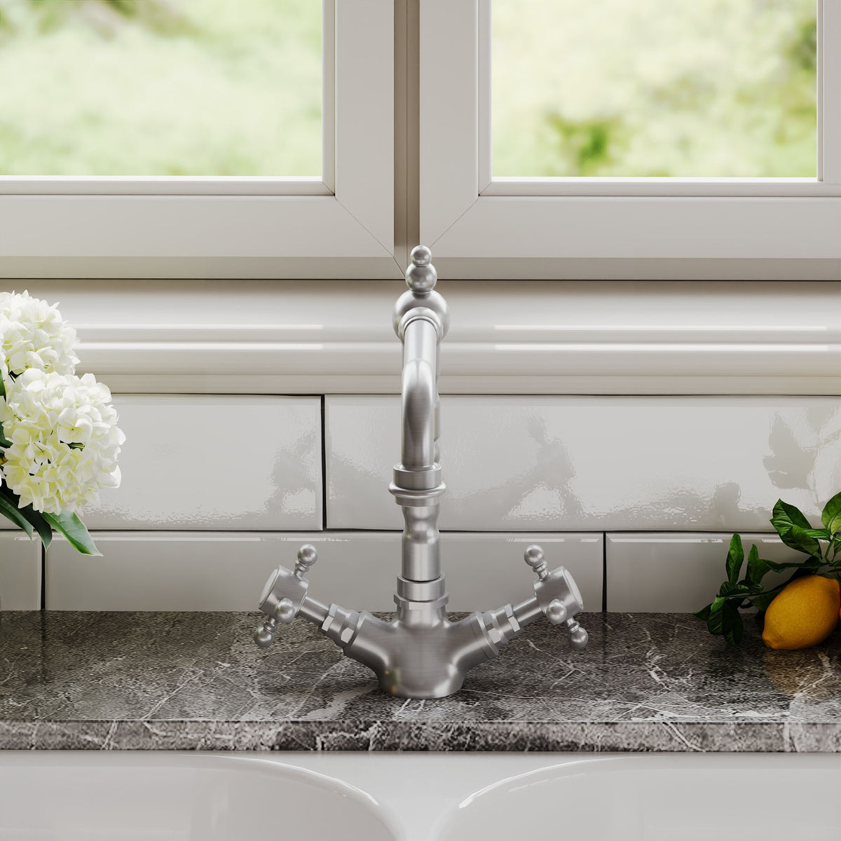 Tokyo Mono Dual Handle Kitchen Sink Mixer Tap