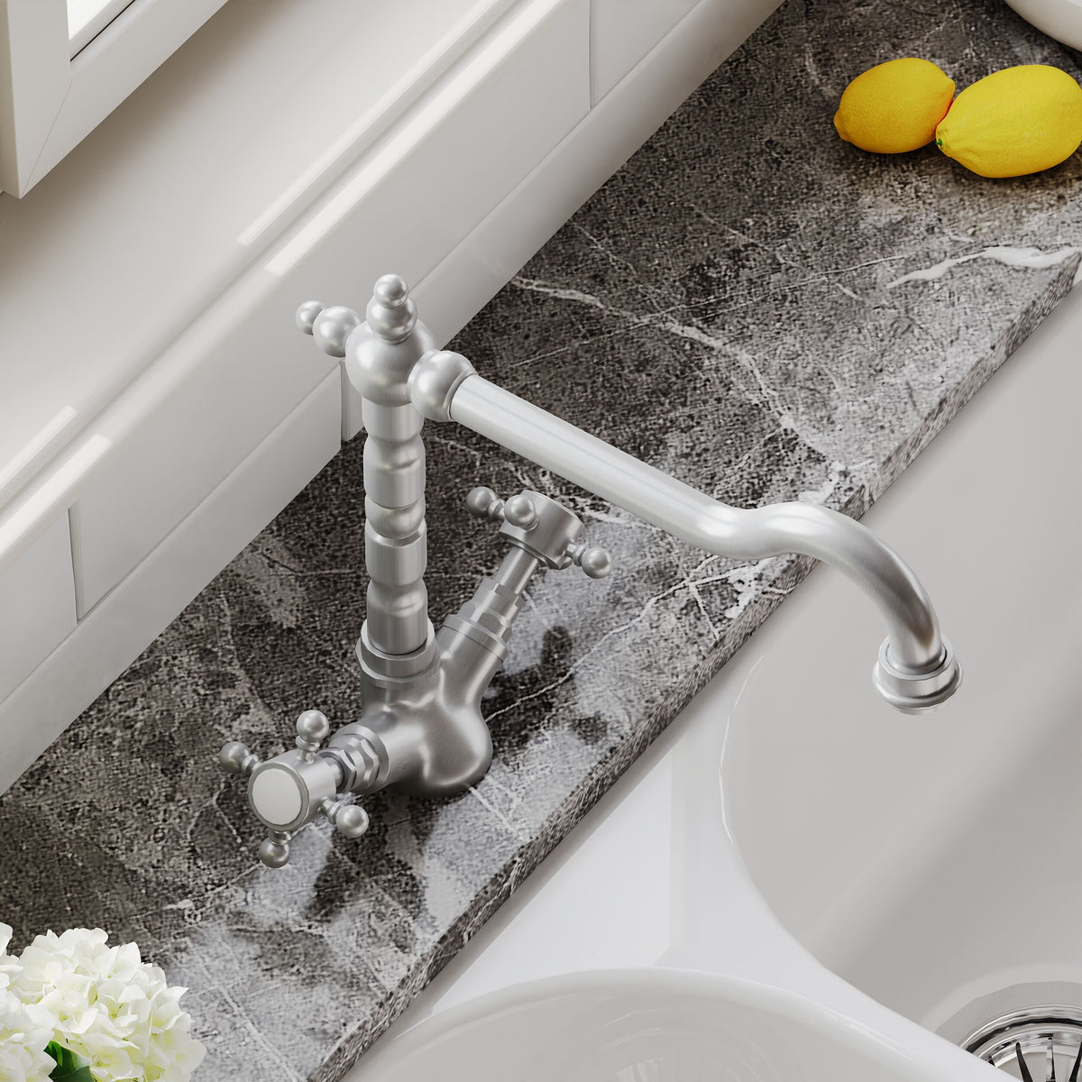 Tokyo Mono Dual Handle Kitchen Sink Mixer Tap