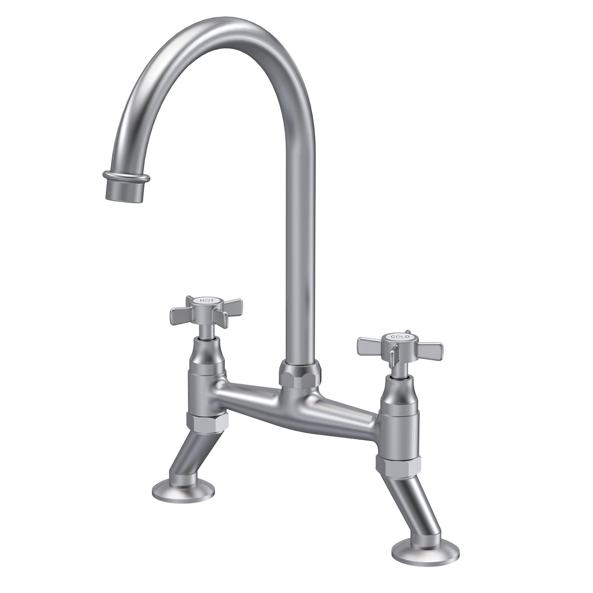 Helsinki Crosshead Handle Kitchen Sink Mixer Tap