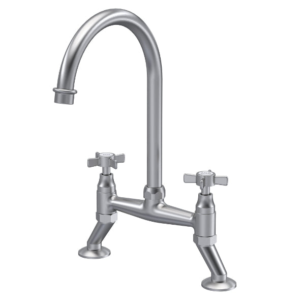 Helsinki Crosshead Handle Kitchen Sink Mixer Tap
