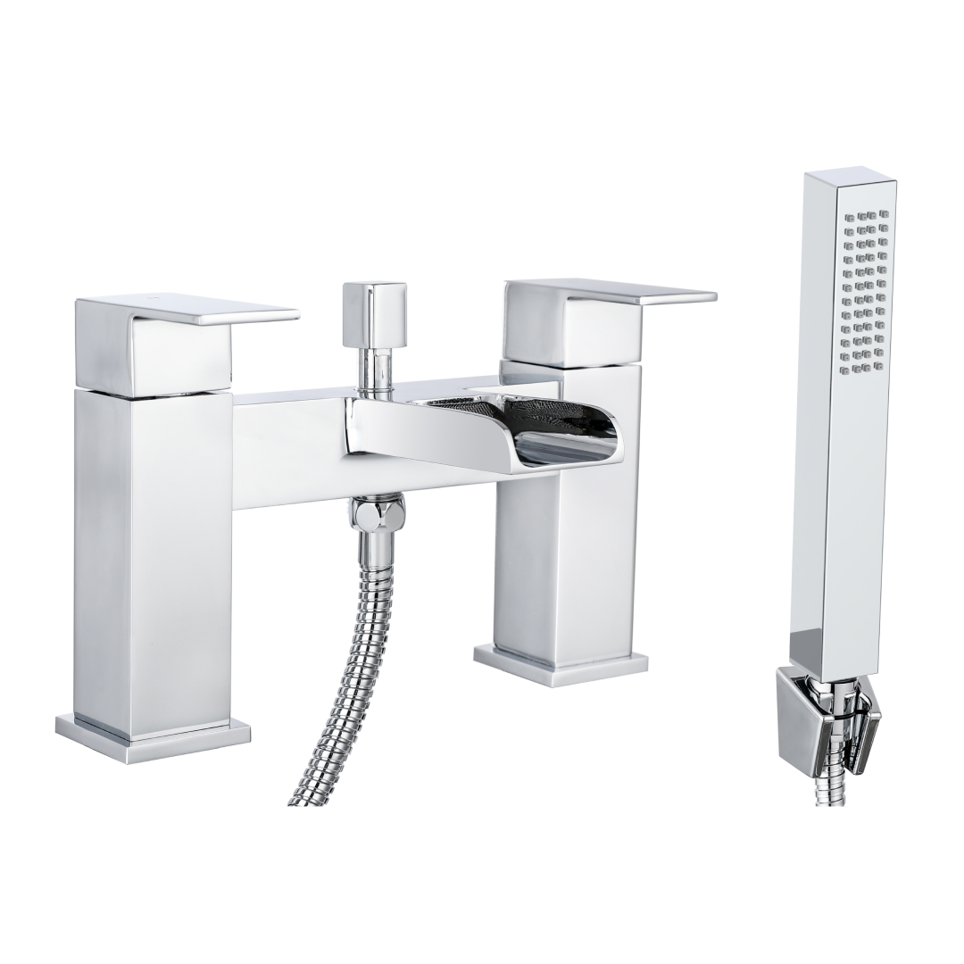Kinetic Square Waterfall Bath Shower Mixer Tap