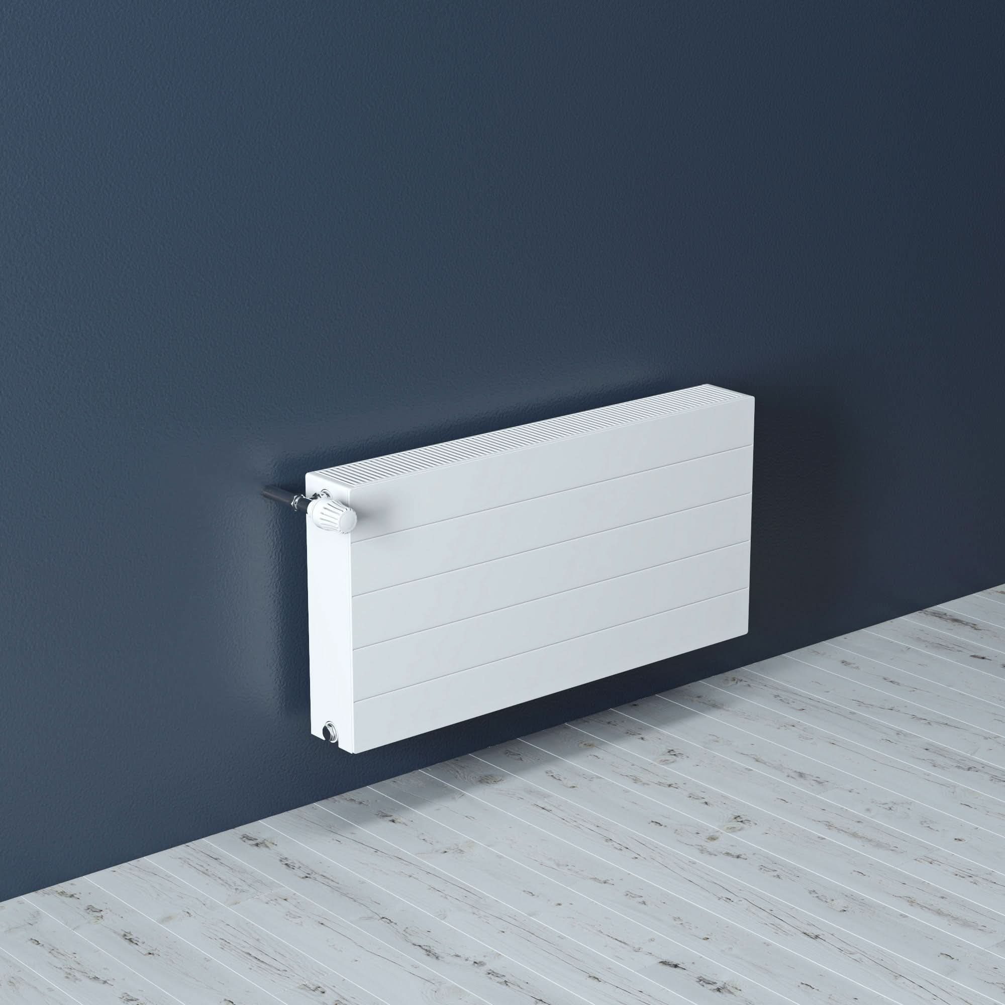 iBathUK Premium Air Type 22 Panel Radiator with Thermostatic Radiator Valves - White - Various Size Options