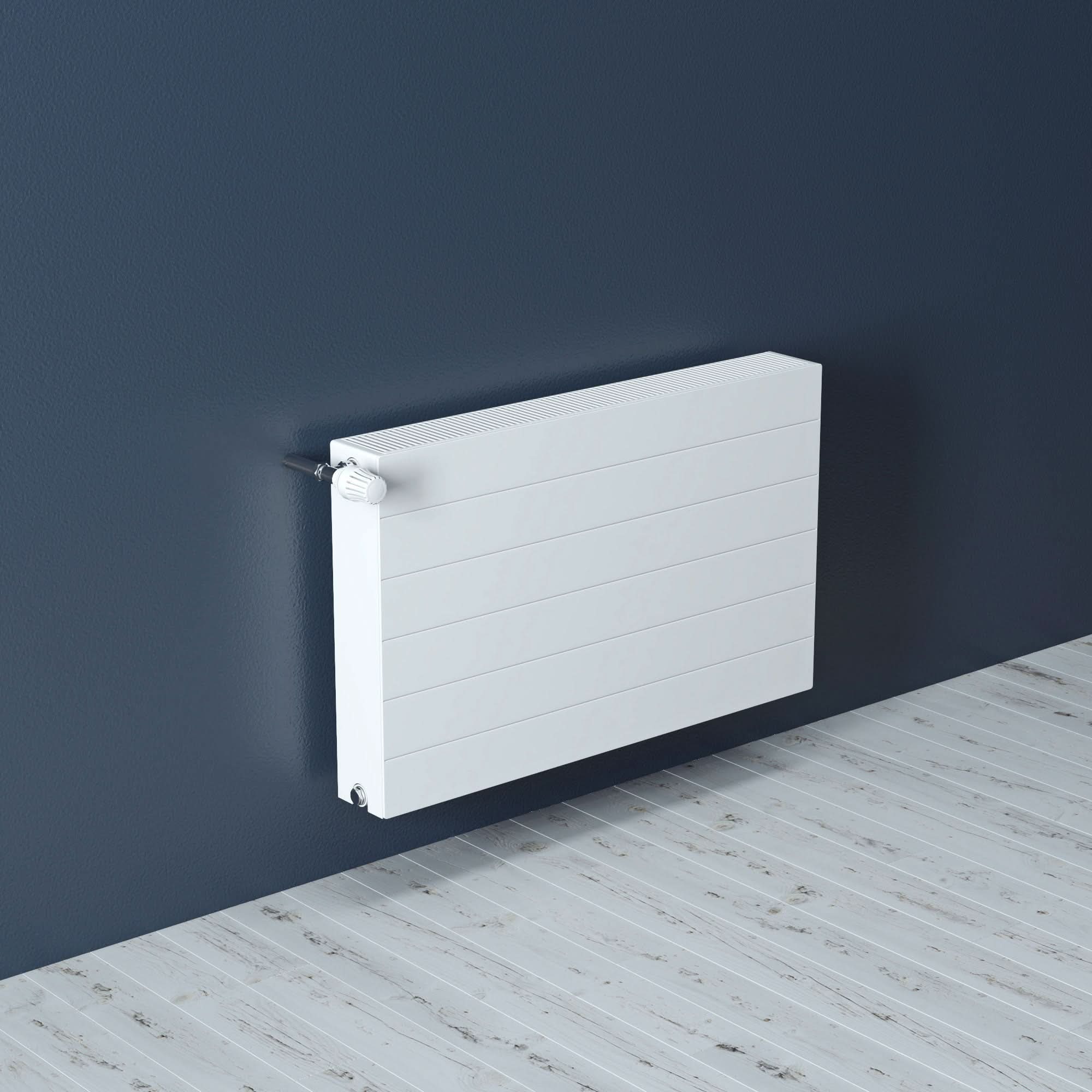 iBathUK Premium Air Type 22 Panel Radiator with Thermostatic Radiator Valves - White - Various Size Options