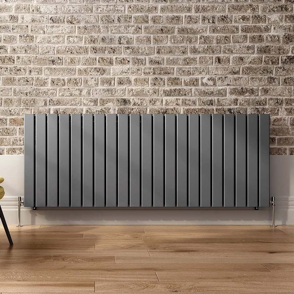 iBathUK Apex Horizontal Double Panel Slim Flat Radiator, Designer Radiator, UK Radiators, Slim Radiators