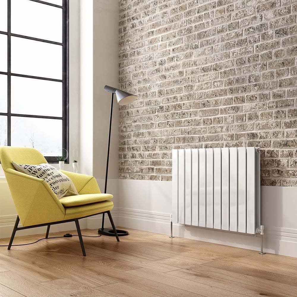 iBathUK Apex Horizontal Double Panel Slim Flat Radiator, Designer Radiator, UK Radiators, Slim Radiators