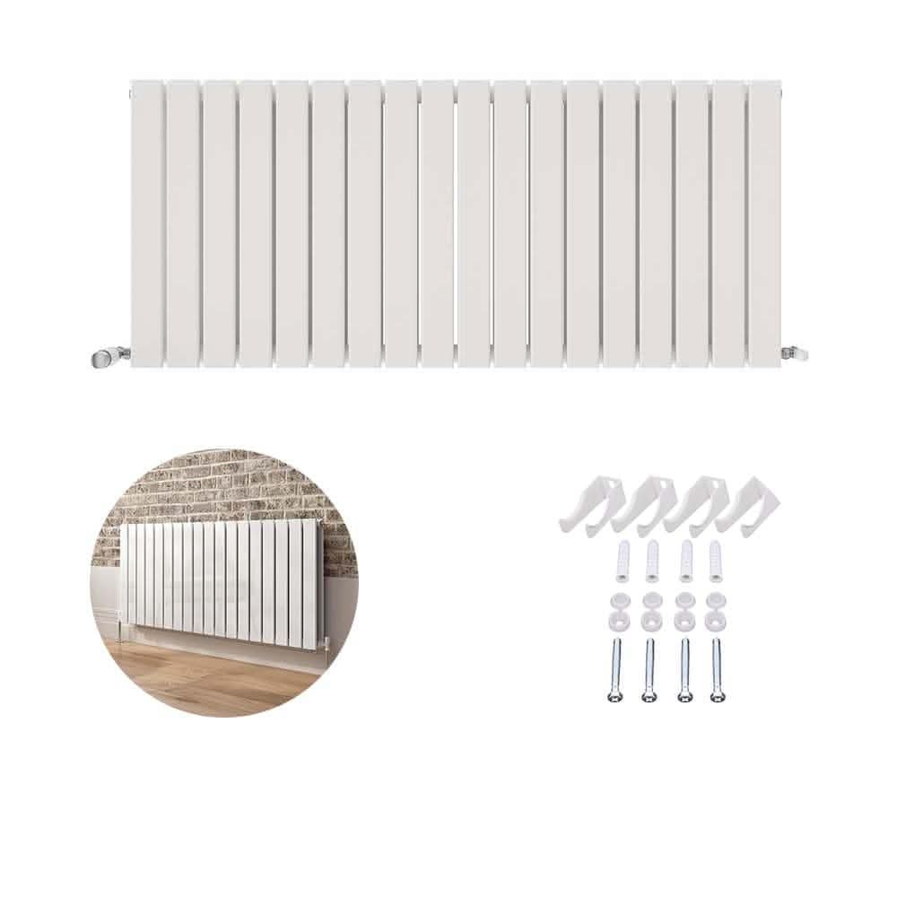 iBathUK Apex Horizontal Double Panel Slim Flat Radiator, Designer Radiator, UK Radiators, Slim Radiators