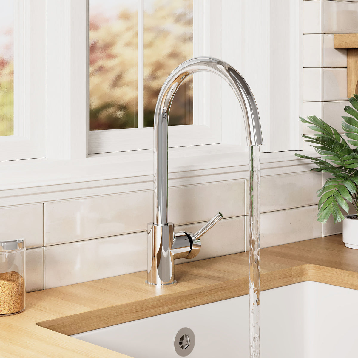 Lachun Mono Single Lever Handle Kitchen Sink Mixer Tap