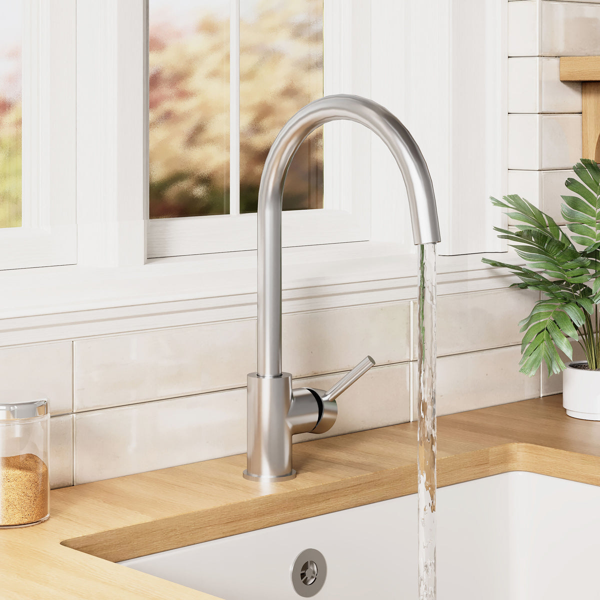 Lachun Mono Single Lever Handle Kitchen Sink Mixer Tap