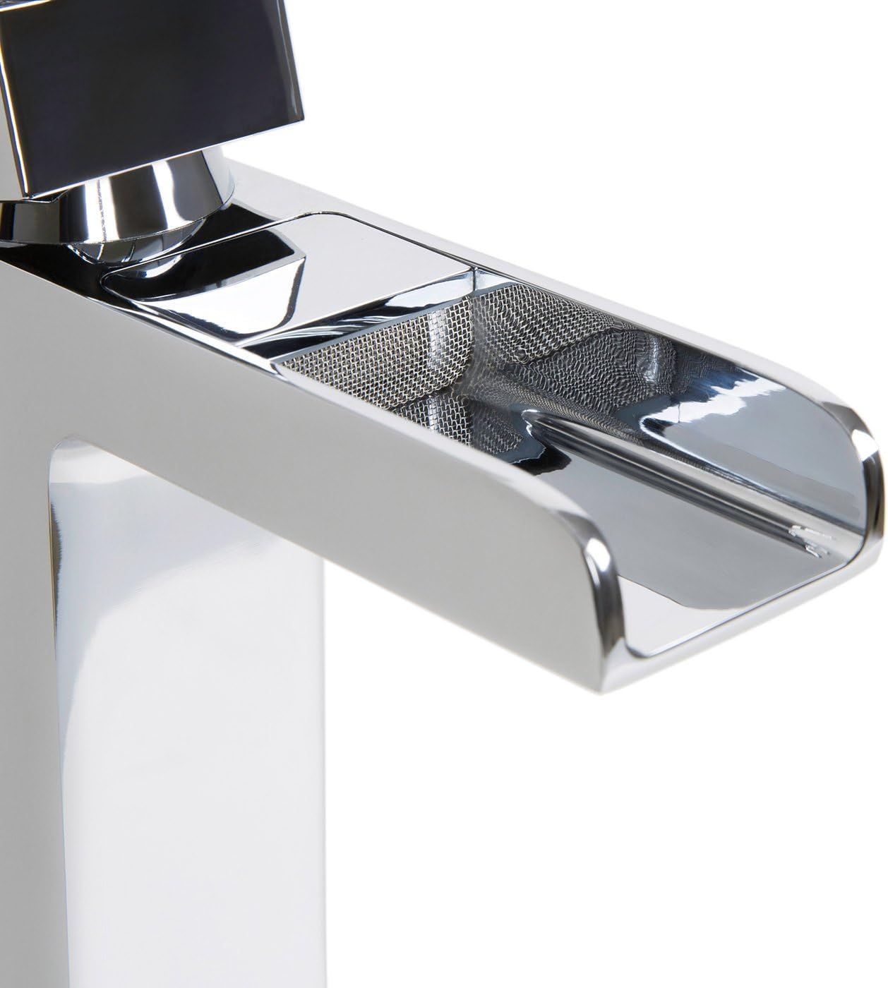 Kinetic Tall  Waterfall Basin Mixer Tap - Chrome
