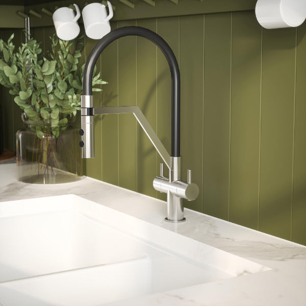 Sun Mono Dual Lever Handle Kitchen Sink Mixer Tap
