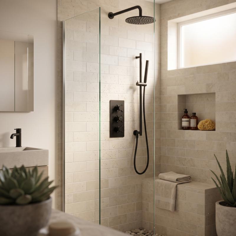 Axiom 2 Outlet Thermostatic Crosshead Concealed Shower Valve